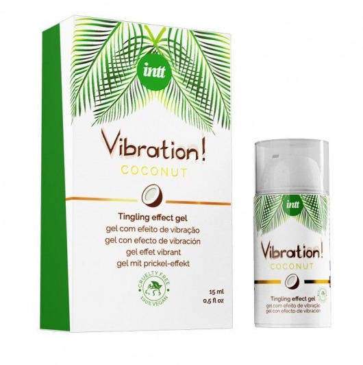 Возбуждающий гель с ароматом кокоса Vibration Coconut - 15 мл. - INTT - купить с доставкой в Нижнем Тагиле