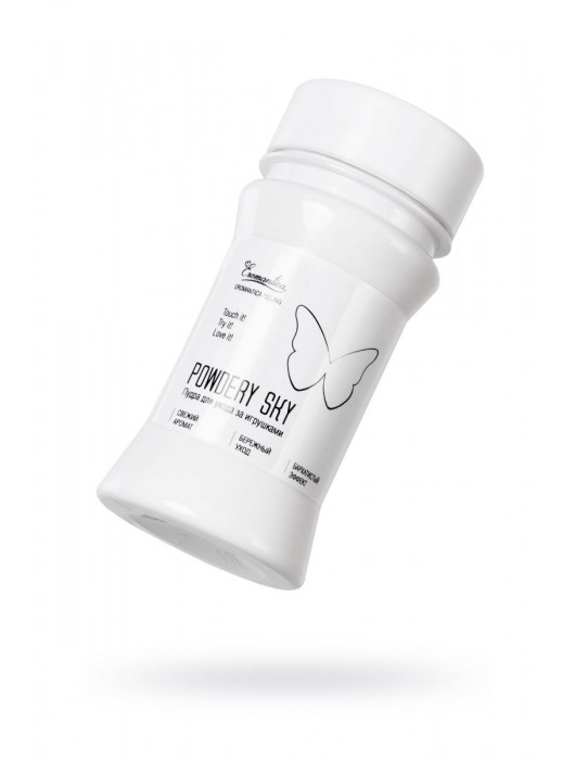 Пудра для ухода за игрушками Powdery Sky с ароматом мяты - 40 гр. - Eromantica - купить с доставкой в Нижнем Тагиле
