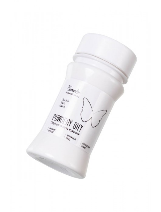 Пудра для ухода за игрушками Powdery Sky с ароматом мяты - 40 гр. - Eromantica - купить с доставкой в Нижнем Тагиле