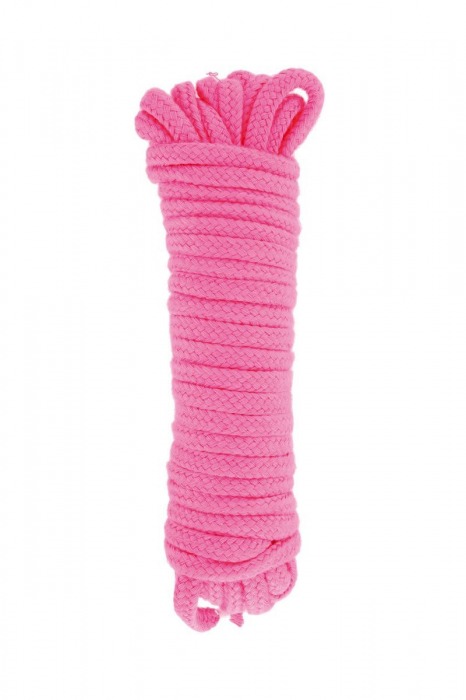 Розовая веревка для связывания Sweet Caress Rope - 10 метров - Sweet Caress - купить с доставкой в Нижнем Тагиле