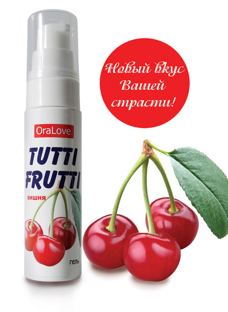 Гель-смазка Tutti-frutti с вишнёвым вкусом - 30 гр. - Биоритм - купить с доставкой в Нижнем Тагиле
