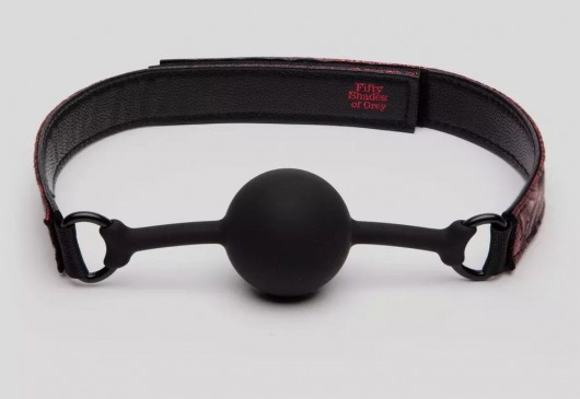 Кляп-шар на двусторонних ремешках Reversible Silicone Ball Gag - Fifty Shades of Grey - купить с доставкой в Нижнем Тагиле