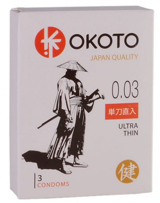 Ультратонкие презервативы OKOTO Ultra Thin - 3 шт. - Sitabella - купить с доставкой в Нижнем Тагиле