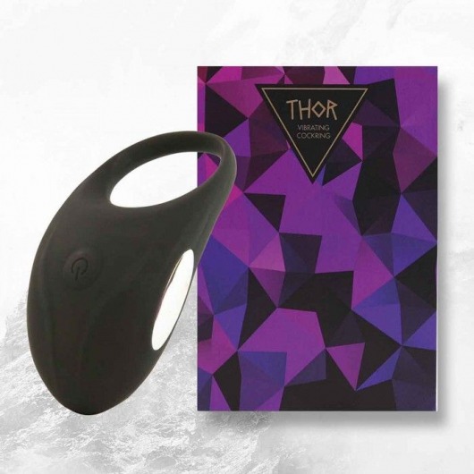 Черное эрекционное виброкольцо Thor Cockring - FeelzToys - в Нижнем Тагиле купить с доставкой