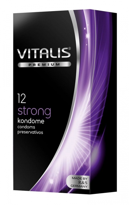 Презервативы с утолщённой стенкой VITALIS PREMIUM strong - 12 шт. - Vitalis - купить с доставкой в Нижнем Тагиле