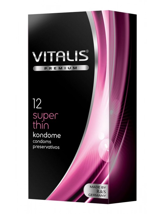 Ультратонкие презервативы VITALIS PREMIUM super thin - 12 шт. - Vitalis - купить с доставкой в Нижнем Тагиле