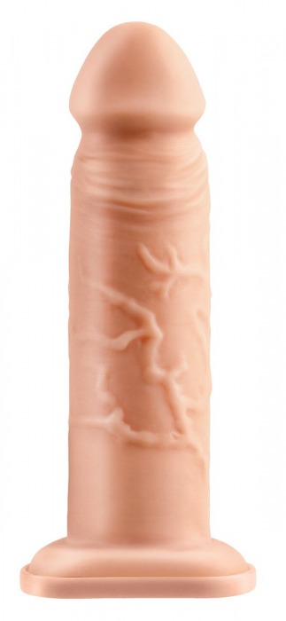 Телесный реалистичный фаллоимитатор с полостью Silicone Hollow Extension - 20 см. - Pipedream - купить с доставкой в Нижнем Тагиле
