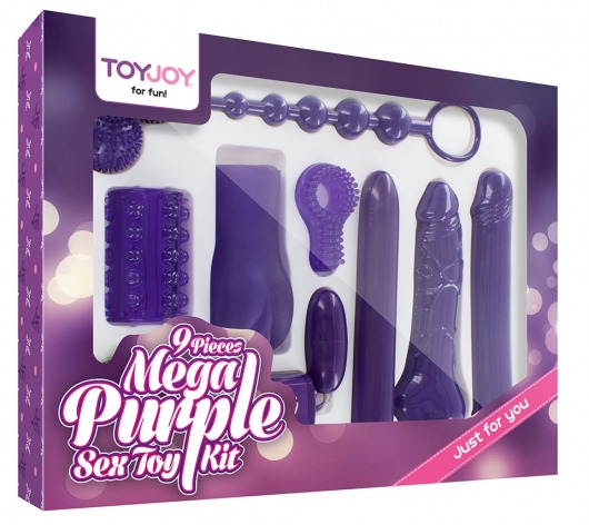 Эротический набор Toy Joy Mega Purple - Toy Joy - купить с доставкой в Нижнем Тагиле