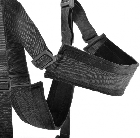 Чёрные секс-качели Spinning Fantasy Swing - Pipedream - купить с доставкой в Нижнем Тагиле