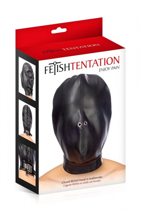 Маска-шлем на голову с отверстиями для дыхания - Fetish Tentation - купить с доставкой в Нижнем Тагиле