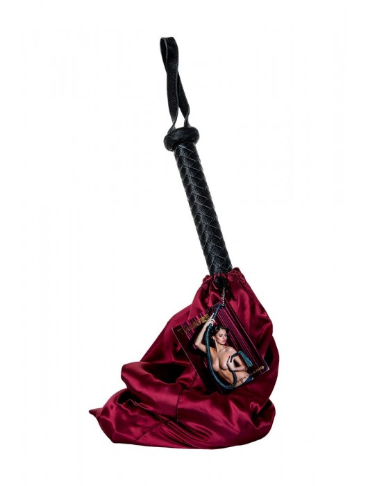 Длинный кожаный кнут с хлопушками на конце - ToyFa - купить с доставкой в Нижнем Тагиле