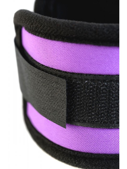 Наручники из неопрена фиолетового цвета - ToyFa - купить с доставкой в Нижнем Тагиле