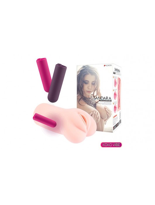 Телесный вибромастурбатор-вагина Sandara Auto - KOKOS - в Нижнем Тагиле купить с доставкой