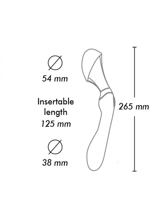 Малиновый двусторонний вибростимулятор ZOA - 26,5 см. - Shunga