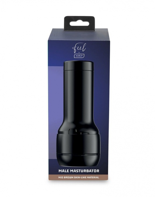 Коричневый мастурбатор-вагина Feel Stroker - Kiiroo - в Нижнем Тагиле купить с доставкой