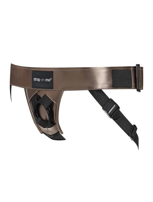 Бронзовый пояс для насадок Curious Harness - Strap-on-me - купить с доставкой в Нижнем Тагиле
