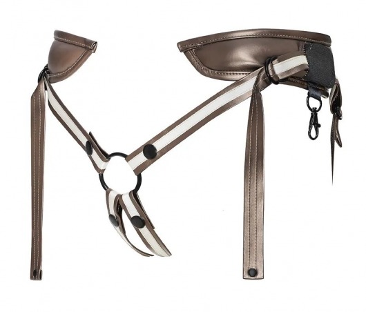 Бронзовый пояс для насадок Desirous Harness - Strap-on-me - купить с доставкой в Нижнем Тагиле