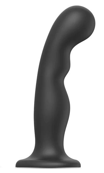 Черная насадка Strap-On-Me Dildo Plug P G size XXL - Strap-on-me - купить с доставкой в Нижнем Тагиле