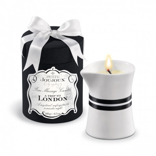 Массажное масло в виде большой свечи Petits Joujoux London с ароматом ревеня, амбры и чёрной смородины - MyStim - купить с доставкой в Нижнем Тагиле
