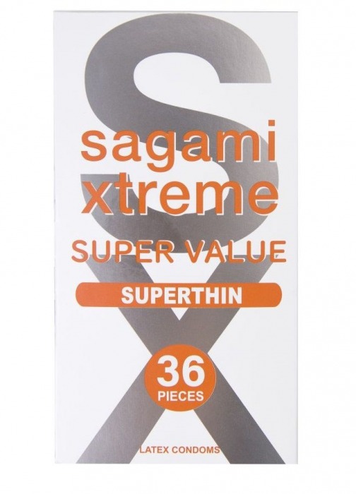 Ультратонкие презервативы Sagami Xtreme Superthin - 36 шт. - Sagami - купить с доставкой в Нижнем Тагиле