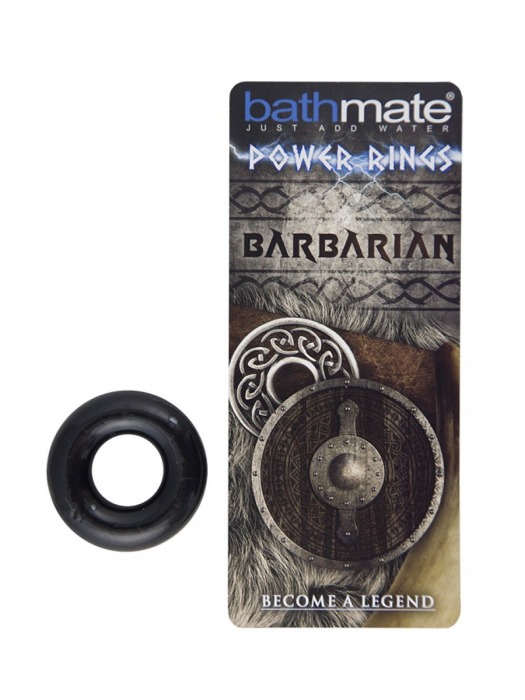Чёрное эрекционное кольцо Barbarian - Bathmate - в Нижнем Тагиле купить с доставкой