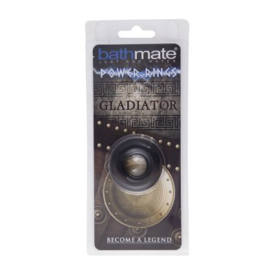 Чёрное эрекционное кольцо Gladiator - Bathmate - в Нижнем Тагиле купить с доставкой