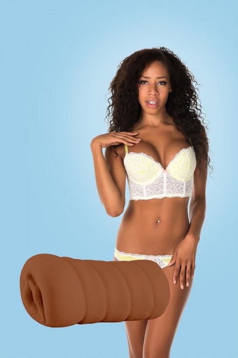 Коричневый мастурбатор-вагина BRIANNA - Dream Toys - в Нижнем Тагиле купить с доставкой
