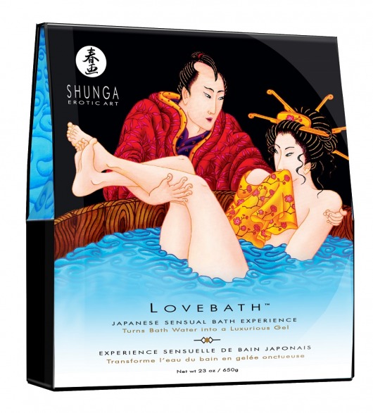 Соль для ванны Lovebath Ocean temptation, превращающая воду в гель - 650 гр. - Shunga - купить с доставкой в Нижнем Тагиле