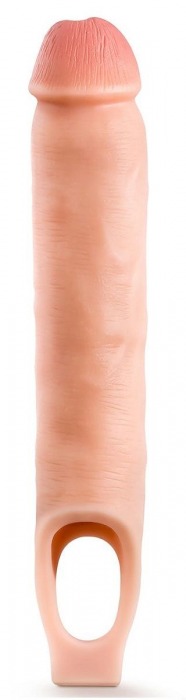 Телесная насадка-удлинитель 11.5 Inch Silicone Cock Sheath Penis Extender - 29,2 см. - Blush Novelties - в Нижнем Тагиле купить с доставкой