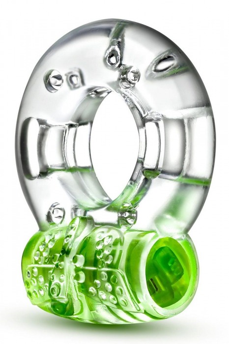 Зеленое эрекционное виброкольцо Arouser Vibrating C-Ring - Blush Novelties - в Нижнем Тагиле купить с доставкой