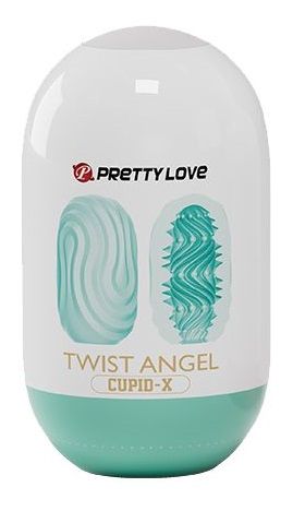 Бирюзовый мастурбатор-яйцо Twist Angel - Baile - в Нижнем Тагиле купить с доставкой