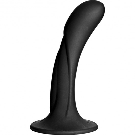 Черная изогнутая насадка Vac-U-Lock G-Spot - 16,5 см. - Doc Johnson - купить с доставкой в Нижнем Тагиле
