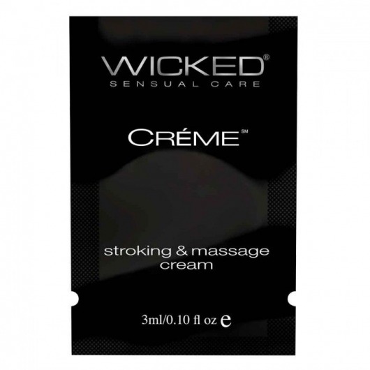 Крем для массажа и мастурбации Wicked Stroking and Massage Creme - 3 мл. - Wicked - купить с доставкой в Нижнем Тагиле