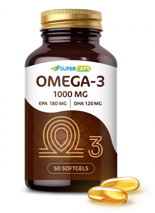 Пищевая добавка SuperCaps OMEGA-3 - 50 капсул (1000 мг) - SuperCaps - купить с доставкой в Нижнем Тагиле
