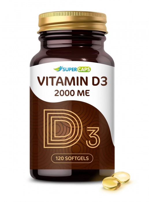 Пищевая добавка SuperCaps VITAMIN D3 2000 ME - 120 капсул - SuperCaps - купить с доставкой в Нижнем Тагиле