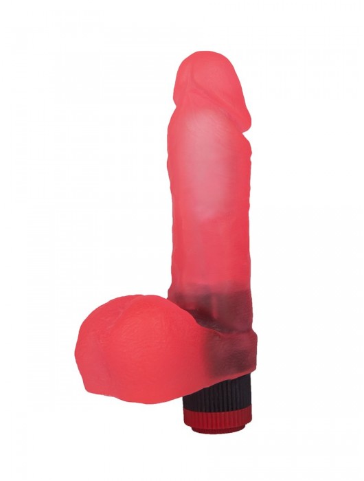 Розовый вибромассажёр в форме фаллоса - 16 см. - LOVETOY (А-Полимер)