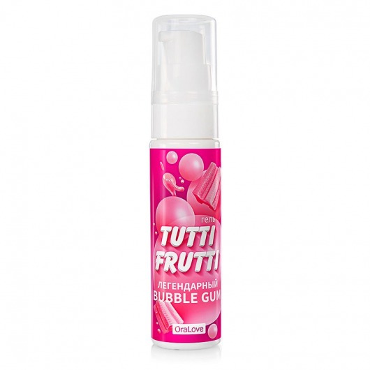 Интимный гель на водной основе Tutti-Frutti Bubble Gum - 30 гр. - Биоритм - купить с доставкой в Нижнем Тагиле