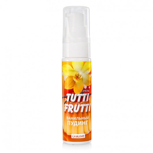 Интимный гель на водной основе Tutti-Frutti  Ванильный пудинг  - 30 гр. - Биоритм - купить с доставкой в Нижнем Тагиле