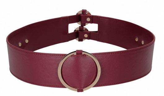 Бордовый ремень Halo Waist Belt - размер L-XL - Shots Media BV - купить с доставкой в Нижнем Тагиле