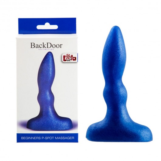 Синий анальный стимулятор Beginners p-spot massager - 11 см. - Lola Games - в Нижнем Тагиле купить с доставкой