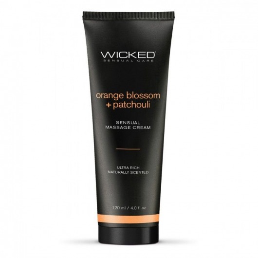 Массажный легкий крем WICKED Orange Blossom plus Patchouli - 120 мл. - Wicked - купить с доставкой в Нижнем Тагиле