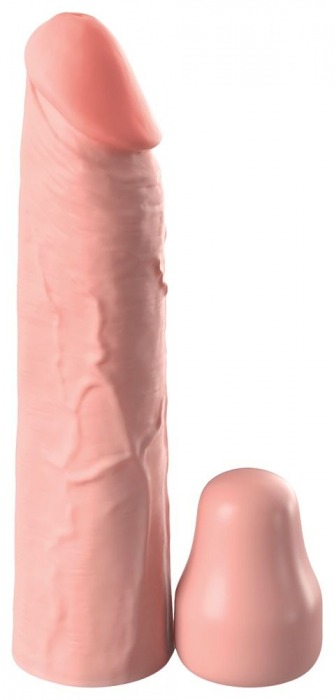 Телесная насадка-удлинитель 1 Inch Silicone X-tension - 17,8 см. - Pipedream - в Нижнем Тагиле купить с доставкой