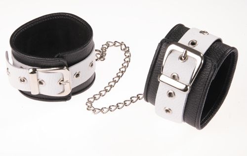 Черно-белые оковы на ноги - Sitabella - купить с доставкой в Нижнем Тагиле