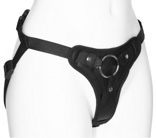 Женские трусики для фиксации насадки кольцом с внутренней насадкой - LOVETOY (А-Полимер) - купить с доставкой в Нижнем Тагиле