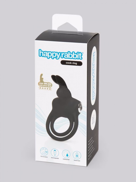 Черное эрекционное виброкольцо Happy Rabbit Cock Ring - Happy Rabbit - в Нижнем Тагиле купить с доставкой