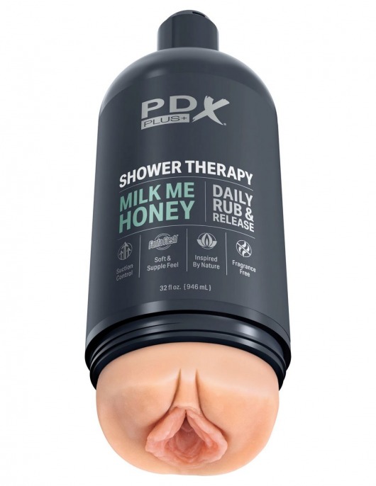 Телесный мастурбатор-вагина Shower Therapy Milk Me Honey - Pipedream - в Нижнем Тагиле купить с доставкой