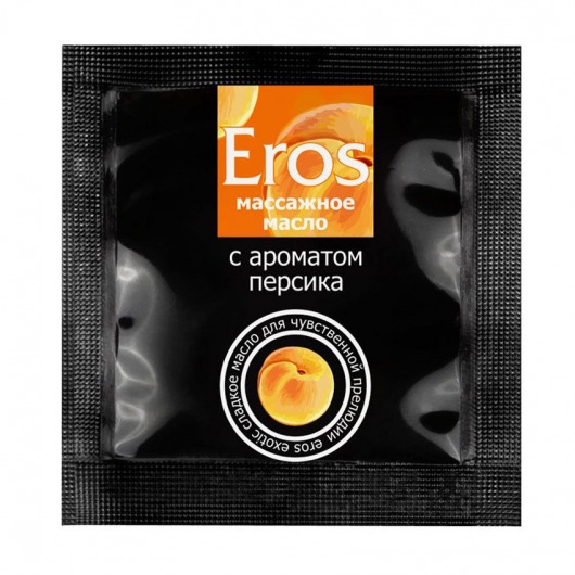 Саше массажного масла Eros exotic с ароматом персика - 4 гр. - Биоритм - купить с доставкой в Нижнем Тагиле