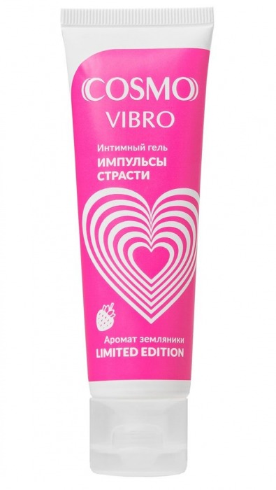 Возбуждающий гель на водно-силиконовой основе Cosmo Vibro с ароматом земляники - 50 гр. - Биоритм - купить с доставкой в Нижнем Тагиле
