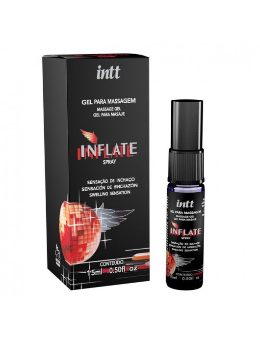 Мужской возбуждающий спрей Inflate - 15 мл. - INTT - купить с доставкой в Нижнем Тагиле