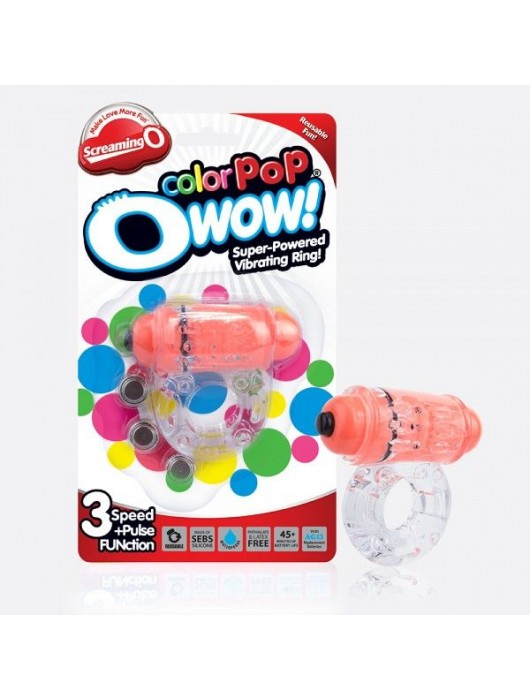 Неоновое оранжевое кольцо на пенис O wow! - Screaming O - в Нижнем Тагиле купить с доставкой